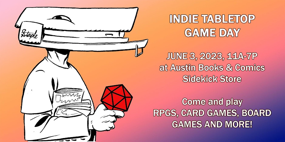 Staple! presents Indie Tabletop Day at ABC Sidekick Store.