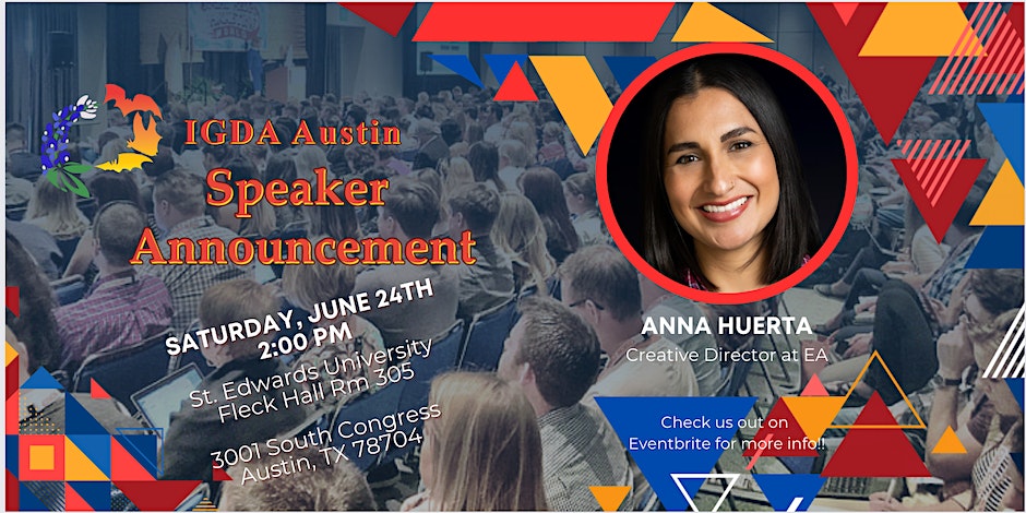 IGDA-Austin presents Anna Huerta, conversation with a director at EA-Maxis