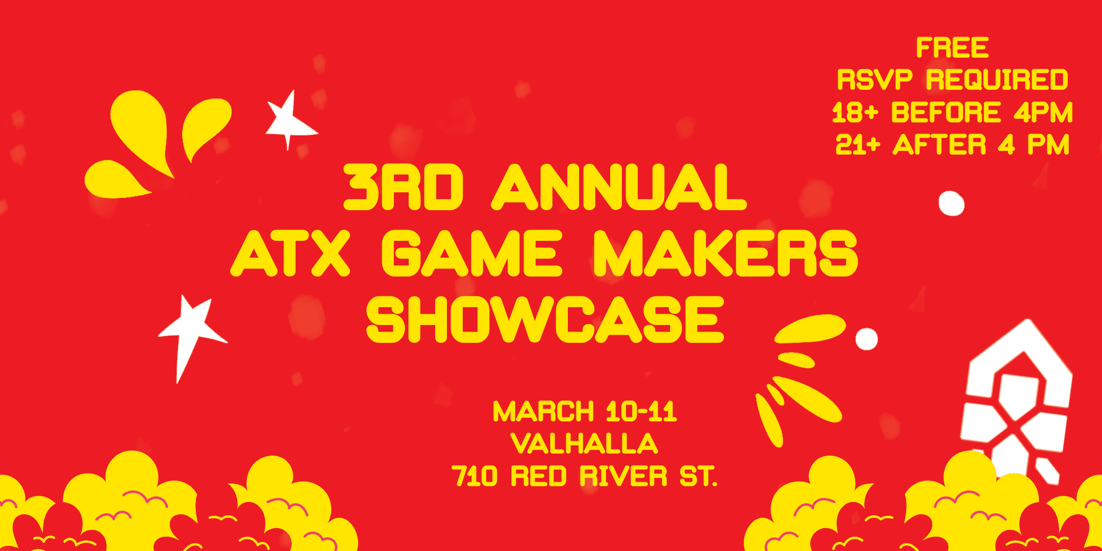 3rd Annual ATX Game Makers Showcase, March 10-11 Valhalla, RSVP required