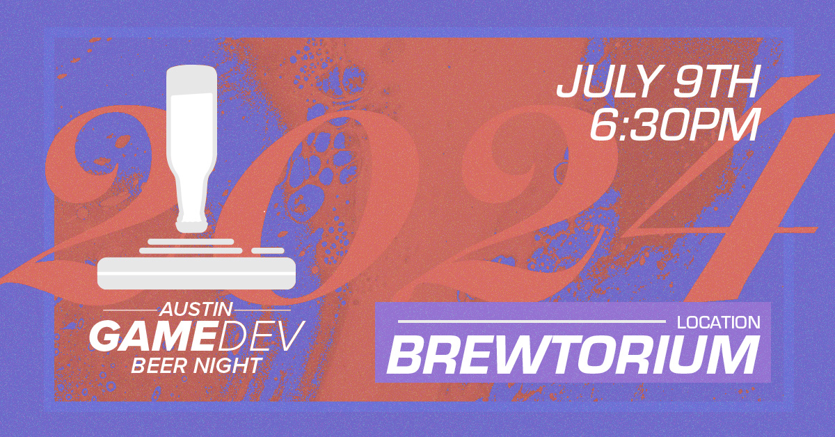 Beer Night logo, like a 2600 controller with a beer bottle handle.