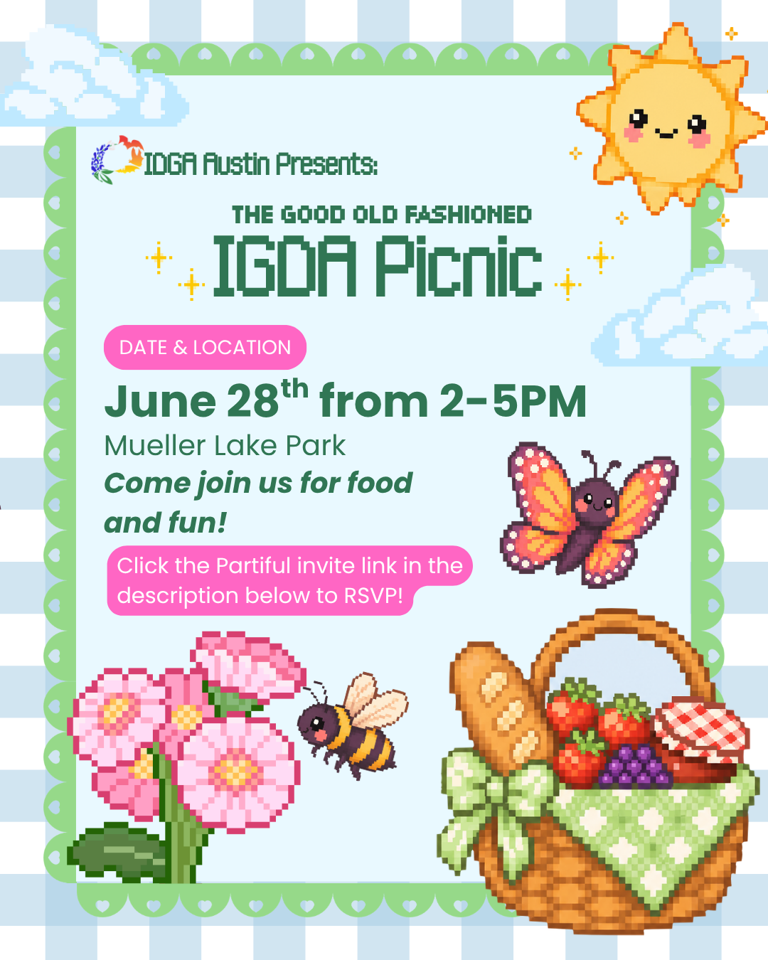 IGDA-Austin Presents Good Old Fashioned IGDA Picnic at Mueller Lake Park on June 28, 2-5 p.m.