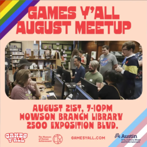 Games Y'all August Meetup