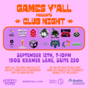 Games Y'all Presents Club Night